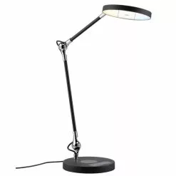 Paulmann Schreibtischlampe Numis Qi, Dimmbar, QI-Ladegerät, Standfuß
