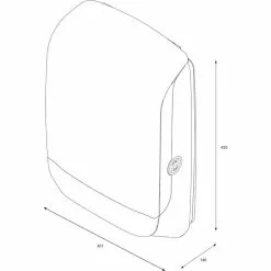 Katrin Handtuchspender Inclusive M, 90168, Kunststoff, Für 600 Falthandtücher, Weiß -Tischlampen Verkäufe b72fcb7262c49238a3b5ed2f76a39ca9ee994fd2 handtuchspender katrin inclusive m 90168