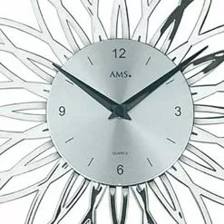AMS Wanduhr 9362 Quarzuhr, Ø 36 Cm, Lautlos, Metall-Ziffernblatt, Silber -Tischlampen Verkäufe b9d6de6b5c939c2e0961dd7f20604d83dc2579e0 wanduhr ams 9362 quarzuhr