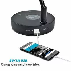 Infitronic Schreibtischlampe IN78LEDKLB1 LED, Dimmbar, QI-Ladegerät, USB, Standfuß, Schwarz -Tischlampen Verkäufe bac81c5ade2367746c0befc2051621f2cb8127a2 schreibtischlampe infitronic in78ledklb1 led