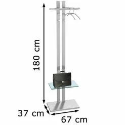 Kerkmann Garderobenständer G8, 6222, Mit 4 Haken, Metall, Alusilber -Tischlampen Verkäufe bc998d28a4de83f56285dad4af536d1f70c17632 garderobenstaender kerkmann g8 6222