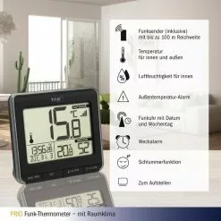 TFA Thermometer 30.3069.01 Prio, Innen/außen, Digital, Mit Hygrometer, Inkl. Funk-Sensor -Tischlampen Verkäufe bdacb7e1e88a0bcde045474bdbcebb8016e11cb4 thermo hygrometer tfa 30.3069.01 prio funk