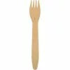 Papstar Einwegbesteck 86940 Pure, Holz, Gabeln, 16,5cm, 500 Stück