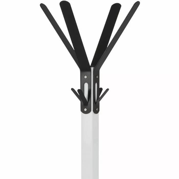 Haku-Möbel Garderobenständer 13363, Mit 12 Haken, Metall, Weiß / Schwarz 3 Haku-Möbel Garderobenständer 13363, Mit 12 Haken, Metall, Weiß / Schwarz – Bild 3