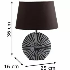 Schreibtischlampe BRUBAKER Braun, Keramik-Standfuß, 2 Stück -Tischlampen Verkäufe c078bf9a0a3d78eb4ebb2a7d93affd4ade0a02b0 schreibtischlampe brubaker