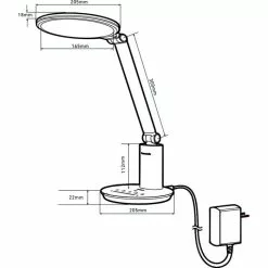 Lumeno Schreibtischlampe Isis, Dimmbar, Standfuß -Tischlampen Verkäufe c1f2ceeee89a3b574f54a350f0731b39e57d2dc4 schreibtischlampe lumeno isis led