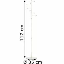 Maul Garderobenständer MAULcaurus, 9406202, Mit 7 Haken, Metall, Weiß -Tischlampen Verkäufe c24e4ea5e6ed95664901e36b23a9afec454ee6f3 garderobenstaender maul maulcaurus 9406202