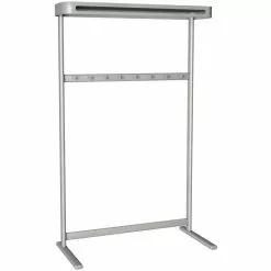 Kerkmann Garderobenständer Sevilla, 6186, Mit 8 Haken, Metall, Silber