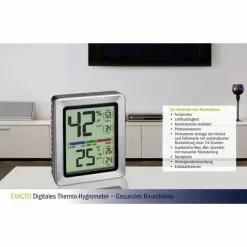 TFA Thermo-Hygrometer 30.5047.54 Exacto Digital, Für Innen, Edelstahlrahmen -Tischlampen Verkäufe c99a552a5259cb6e7771747e12e350a1c52481bd thermo hygrometer tfa 30.5047.54 exacto innen