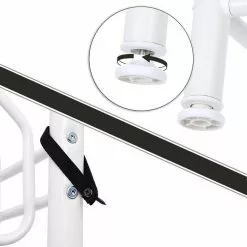 Songmics Garderobenständer HSR04W, Mit 18 Haken, Metall, Weiß -Tischlampen Verkäufe c9bd39f9550d2c00287c8d86b52936b3fc5936a1 garderobenstaender songmics hsr04w