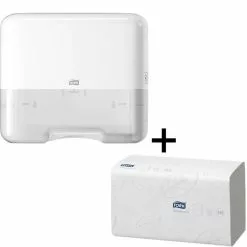 Tork Handtuchspender Mini Starter Pack 953101 H3, Elevation Mini, Kunststoff, Inkl. 250 Tücher