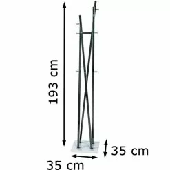 Haku-Möbel Garderobenständer 89887, Mit 12 Haken, Metall, Chrom Dunkel 5 Haku-Möbel Garderobenständer 89887, Mit 12 Haken, Metall, Chrom Dunkel -Tischlampen Verkäufe ccf60712c990bce0f2e56d665306da283778190d garderobenstaender haku moebel 89887