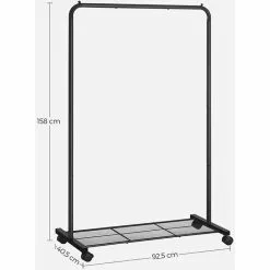 Songmics Garderobenständer HSR25BK, Bis 40 Kg, Mit Rollen & Ablage, Metall, Schwarz 15 Songmics Garderobenständer HSR25BK, Bis 40 Kg, Mit Rollen & Ablage, Metall, Schwarz -Tischlampen Verkäufe cd320992ed0d6b09b95b665af11eee30a4bf2f9a garderobenstaender songmics hsr25bk bis 40 kg