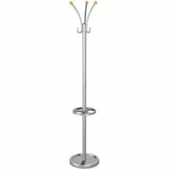 Kerkmann Garderobenständer Nina, 6095, Mit 6 Haken, Metall, Silber