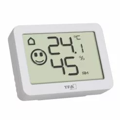 TFA Thermo-Hygrometer 30.5055.02, Innen, Digital, Weiß