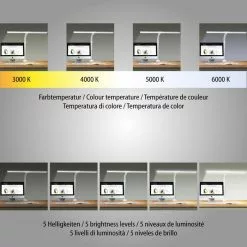 FeinTech Schreibtischlampe LTL00321, Tischklemme, Dimmbar, Schwarz -Tischlampen Verkäufe d0122644da19f53c67300ad7b563eb2c8d928cc8 schreibtischlampe feintech ltl00321