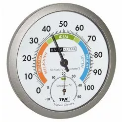 TFA Thermometer 45.2042.50, Innen, Analog, Mit Hygrometer