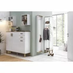 Schildmeyer Garderobenständer Padua 142314, Mit Spiegel Und Hutablage, Holz, Weiß / Eiche -Tischlampen Verkäufe d24d2755c2c25740269f4618bd20f0407ba23462 garderobenstaender schildmeyer padua 142314