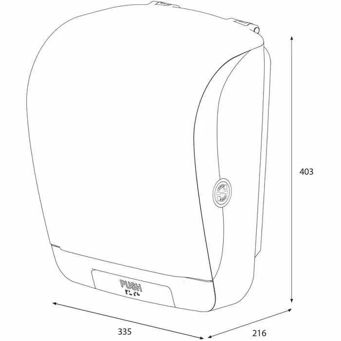 Katrin Handtuchspender Inclusive, 90045, Kunststoff, Für 800 Falthandtücher, Weiß 5 Katrin Handtuchspender Inclusive, 90045, Kunststoff, Für 800 Falthandtücher, Weiß – Bild 5