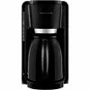 Rowenta Kaffeemaschine CT 3808 Adagio Thermo, Kunststoff, Edelstahl, 12 Tassen, Schwarz