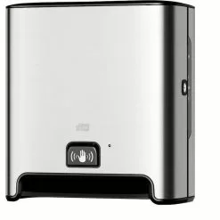 Tork Handtuchspender Matic Image Design 460001, H1, Edelstahl Gebürstet, Für Rollenhandtücher, Silber