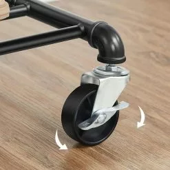 Songmics Garderobenständer HSR62BK, Bis 110 Kg, Mit Rollen, Metall, Schwarz -Tischlampen Verkäufe ddc99864c3e4cb70faf31a3aee7956c4d2040bcd garderobenstaender songmics hsr62bk bis 110 kg