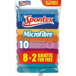 Spontex Allzwecktuch Microfibre, 19.780.028, Microfasertuch, 30 X 30cm, 10 Stück
