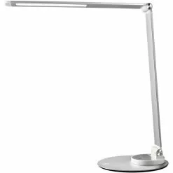 TaoTronics Schreibtischlampe TT-DL22 LED, Standfuß, Dimmbar, USB, Silber