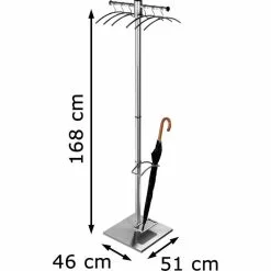 Kerkmann Garderobenständer G12E, 6906, Mit 6 Kleiderbügeln, Edelstahl, Silber -Tischlampen Verkäufe e3d3fc449d17bcf4ea1cb714a6561e01305b2ef4 garderobenstaender kerkmann g12e 6906