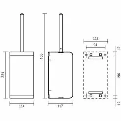 CWS WC-Bürste ObjectLine C707903, Schwarz, Bürstenhalter Aus Edelstahl, Zur Wandmontage -Tischlampen Verkäufe e545ead839f365f070cd61ab5f6f25c8ebf3e3d7 wc buerste cws objectline c707903 schwarz