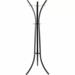 Idimex Garderobenständer Lugano, 14615, Mit 9 Haken, Metall, Schwarz