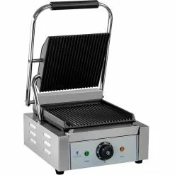 Royal-Catering Elektrogrill RCCG-1800G, 1800 Watt, Kontaktgrill, Grillplatten Gerillt