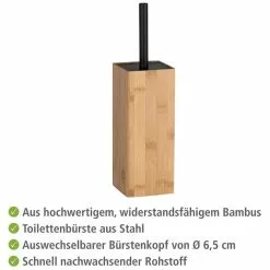 Wenko WC-Bürste Padua Bambus, Braun, Bürstenhalter Aus Bambus -Tischlampen Verkäufe e89201640ce12867937f06649ce4ab15cf05e534 wc buerste wenko padua bambus braun