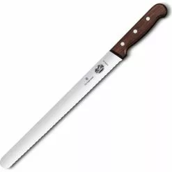 Victorinox Schinkenmesser Wood 5.4230.30, Abspeckmesser, 30cm Klinge, Edelstahl, Holzgriff