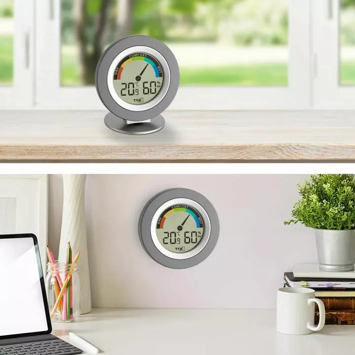 TFA Thermo-Hygrometer 30.5019 Cosy Digital, Grau 2 TFA Thermo-Hygrometer 30.5019 Cosy Digital, Grau – Bild 2