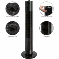 Clatronic Ventilator T-VL 3546 Schwarz, Höhe 76cm, Turmventilator, Oszillierend -Tischlampen Verkäufe ebf642eb3865cc3a34c0cbabcc1d4e50aa414626 ventilator clatronic tvl 3770 263961 hoehe 78cm