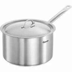 Bartscher Stielkasserolle E10,4L-SG1, 100453, Induktionsgeeignet, Edelstahl, 10,4 Liter, Ø 30cm