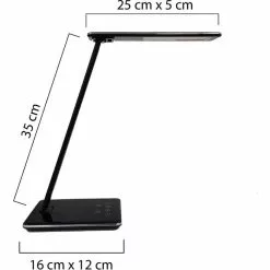 Unilux Schreibtischlampe Linka LED, Dimmbar, USBm, QI-Ladegerät, Mit Standfuß -Tischlampen Verkäufe ed959f0ddf241669be56f0ecca60da9c56013fe3 schreibtischlampe unilux linka led