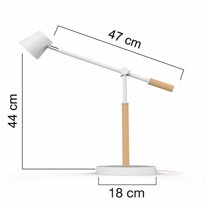 Unilux Schreibtischlampe Vicky LED, Dimmbar, USB, Holz, Mit Standfuß 3 Unilux Schreibtischlampe Vicky LED, Dimmbar, USB, Holz, Mit Standfuß – Bild 3