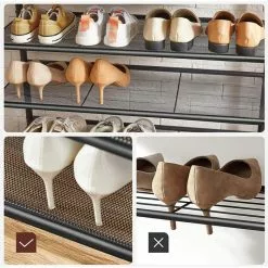 Vasagle Garderobenständer HSR408B01, Vintage, Mit 5 Doppelhaken, Metall / Holz, Schwarz / Braun -Tischlampen Verkäufe f07ccad2357c1a2d7f73218344f359a8e9c1ce90 garderobenstaender vasagle hsr408b01 vintage