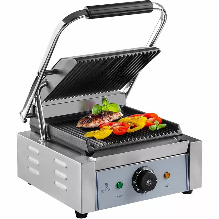Royal-Catering Elektrogrill RCCG-1800G, 1800 Watt, Kontaktgrill, Grillplatten Gerillt 2 Royal-Catering Elektrogrill RCCG-1800G, 1800 Watt, Kontaktgrill, Grillplatten Gerillt – Bild 2