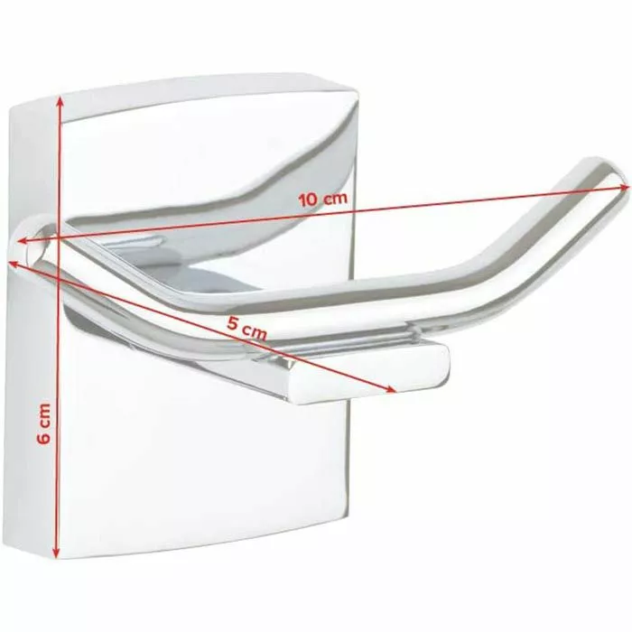 Tesa Handtuchhalter Klaam Mantelhaken, 40263, Wandhaken, Metall, Silber, Ohne Bohren 2 Tesa Handtuchhalter Klaam Mantelhaken, 40263, Wandhaken, Metall, Silber, Ohne Bohren – Bild 2