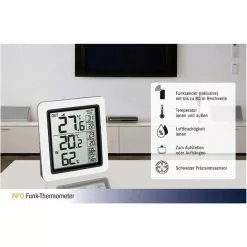 TFA Thermometer Info 30.3065.02 Innen/außen, Digital, Mit Hygrometer, Inkl. Funk-Sensor -Tischlampen Verkäufe f13fa1310a95fdca54e6391cc59c7342b10be7cb thermo hygrometer tfa 30.3065.02 info funk