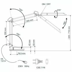 Maul Schreibtischlampe Maulatlantic, Standfuß, Silber -Tischlampen Verkäufe f6464e4cd76f288059008f71f08941ad563beab9 schreibtischlampe maul maulatlantic