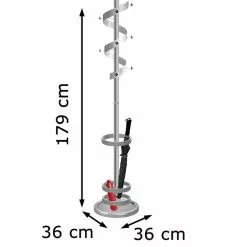 Kerkmann Garderobenständer Nivo, 6106, Mit 10 Haken, Metall, Alusilber -Tischlampen Verkäufe f8868ee1f44d4390429fa8808ebc583cad466f9f garderobenstaender kerkmann nivo 6106