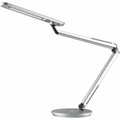Hansa Schreibtischlampe LED Smart Silber, Dimmbar, USB, QI-Ladegerät, Mit Standfuß -Tischlampen Verkäufe f8ebd6531689ecb29f19d2ec56d0645131a87149 schreibtischlampe hansa led smart