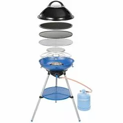 Campingaz Gaskocher 2000025698, Party Grill 600 R, 1 Flammig, Brat-& Grillaufsatz, Deckel, Gasflasche