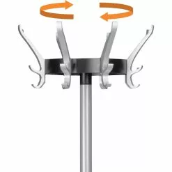 Unilux Garderobenständer Cypres 100340640, Mit 24 Haken, 170 X 34cm (HxØ), Metall, Silber -Tischlampen Verkäufe fb6513953299ec8bd0ed6731de1c8adf1b8db3ec garderobenstaender unilux cypres 100340640