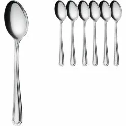 Gräwe Kaffeelöffel Berlin, Edelstahl 18/0, 14 Cm, Rostfrei, Silber Poliert, Set 6 Stück
