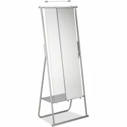 Relaxdays Garderobenständer 10022580, Mit Ablage & Spiegel, Metall, Silber -Tischlampen Verkäufe ff9eac7c5a202b4cd859b214e40ddb008373ec57 garderobenstaender relaxdays 10022580